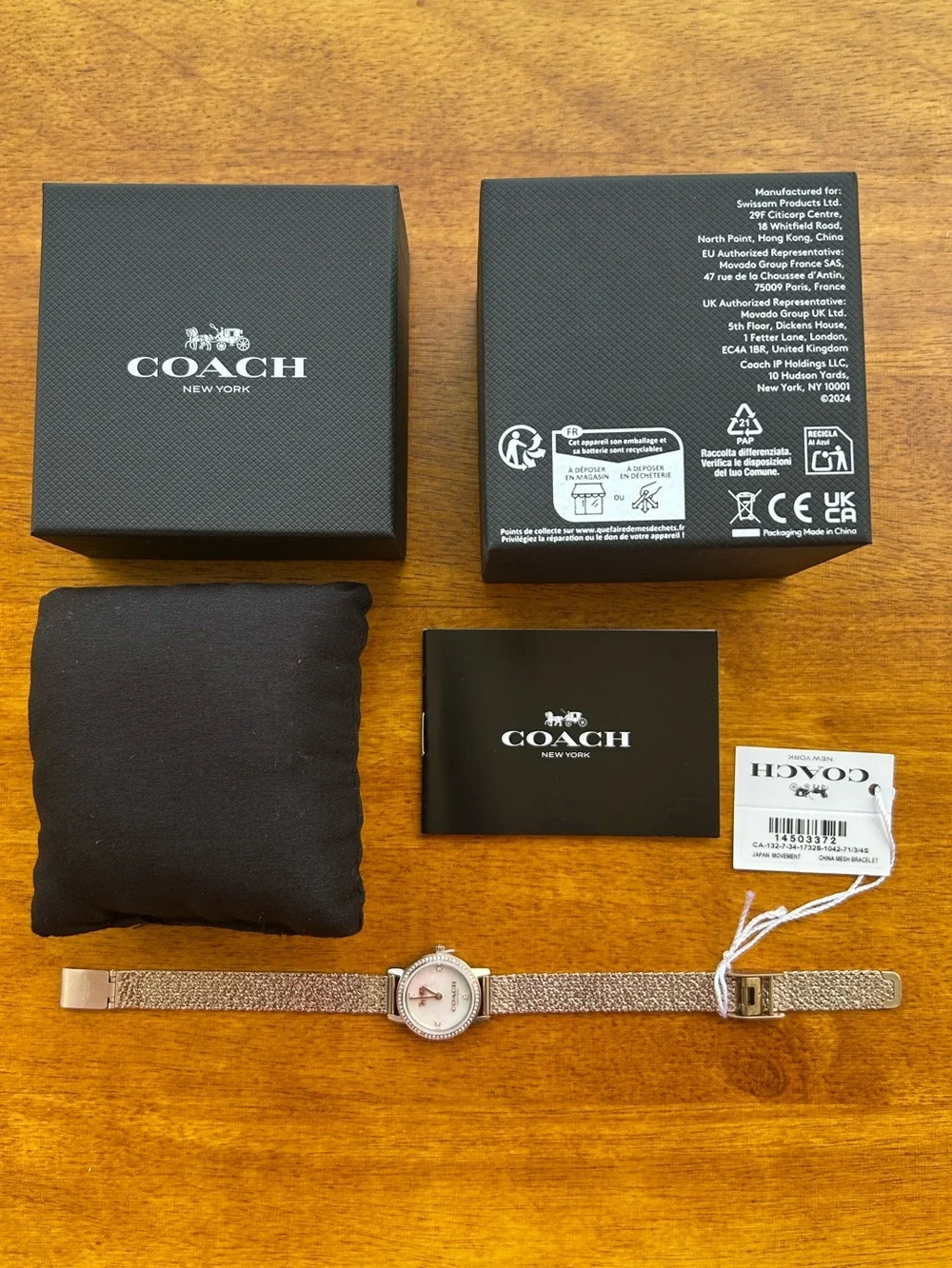 NWT Coach women’s watch with Japanese movement